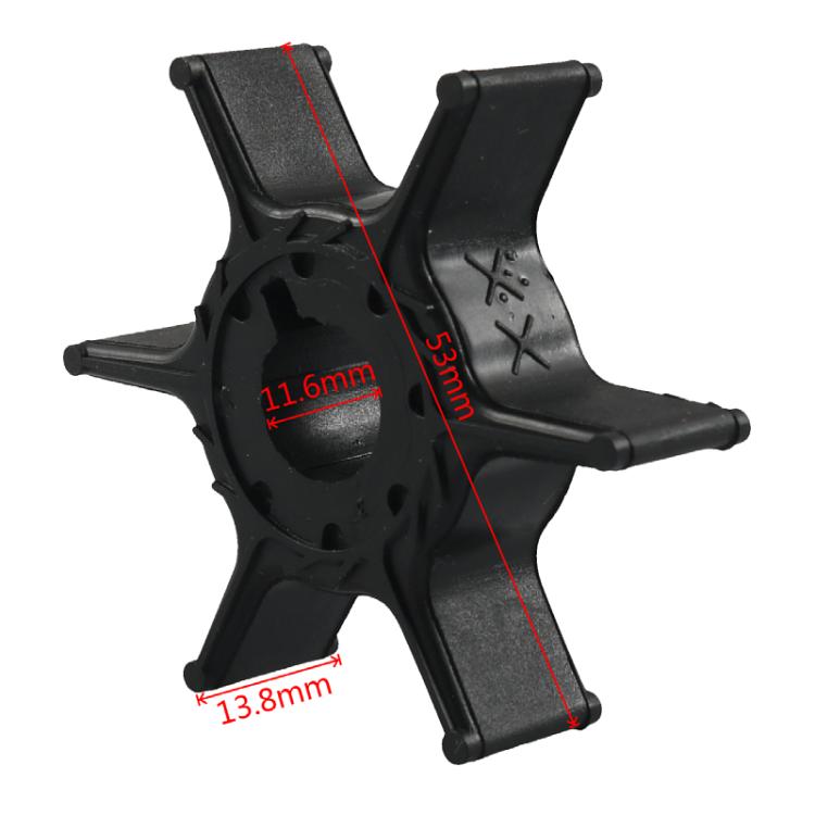 Outboard Water Pump Impeller 500368 For Yamaha 6/8/9.9HP(68T-44352-00) - Marine Accessories & Parts by buy2fix | Online Shopping UK | buy2fix