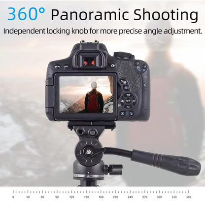 XILETU  LS-2A  Mini Hydraulic Damping Ball Head Tripod Head 360 Degree Panoramic Shooting - Tripod Heads by XILETU | Online Shopping UK | buy2fix