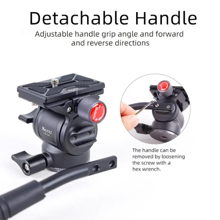 XILETU  LS-2A  Mini Hydraulic Damping Ball Head Tripod Head 360 Degree Panoramic Shooting - Tripod Heads by XILETU | Online Shopping UK | buy2fix