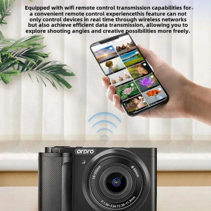 Ordro G930 8.0MP 5K CCD Digital Camera 5X Optical Zoom & Wide-Angle 3.2" Touch Screen Vlogging Camera(Black) - Video Cameras by Ordro | Online Shopping UK | buy2fix