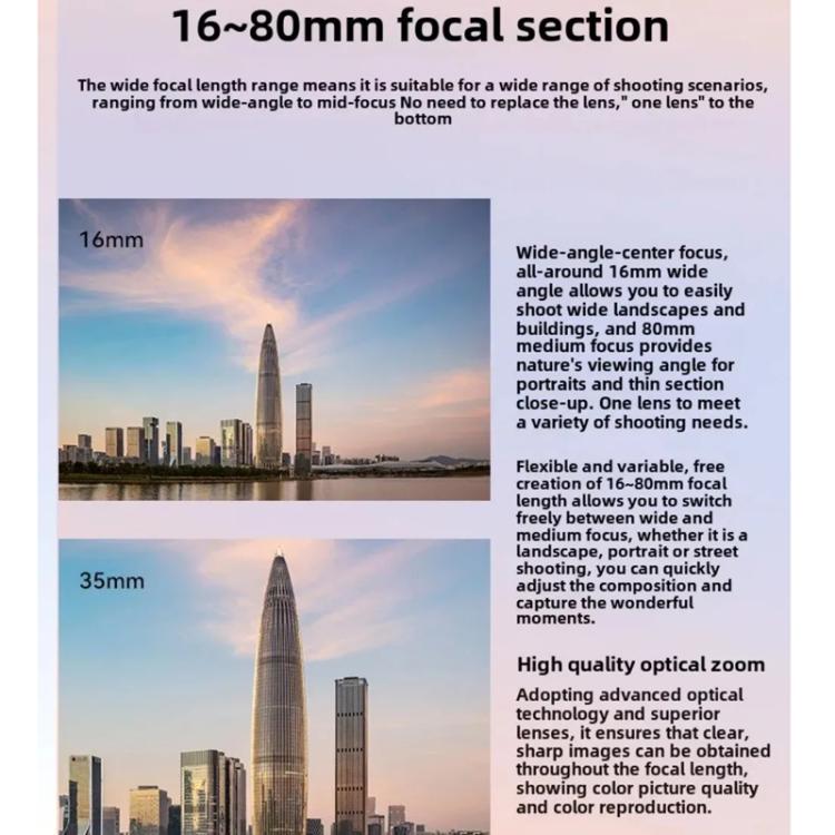 Ordro G930 8.0MP 5K CCD Digital Camera 5X Optical Zoom & Wide-Angle 3.2" Touch Screen Vlogging Camera(White) - Video Cameras by Ordro | Online Shopping UK | buy2fix