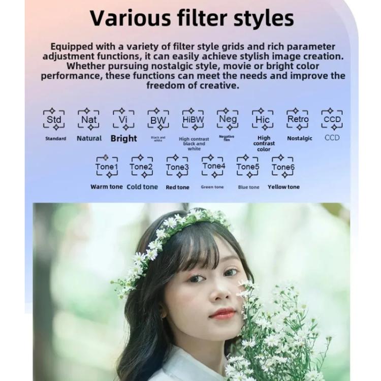 Ordro G930 8.0MP 5K CCD Digital Camera 5X Optical Zoom & Wide-Angle 3.2" Touch Screen Vlogging Camera(Black) - Video Cameras by Ordro | Online Shopping UK | buy2fix