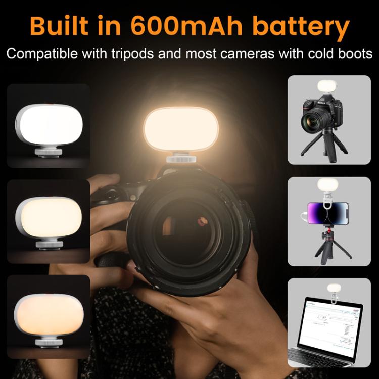 Camera Mini Fill Light LED Cell Phone Soft Light Video Conference Photography Lamp Handheld Selfie Lamp(White) - Selfie Light by buy2fix | Online Shopping UK | buy2fix