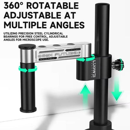 LUOWEI GK01 Short Arm 32mm Microscope Swing Arm Metal Universal Lifting and Stacking 360 Degree Single Arm Fixed Repair and Inspection Stand - Microscope Magnifier Series by LUOWEI | Online Shopping UK | buy2fix