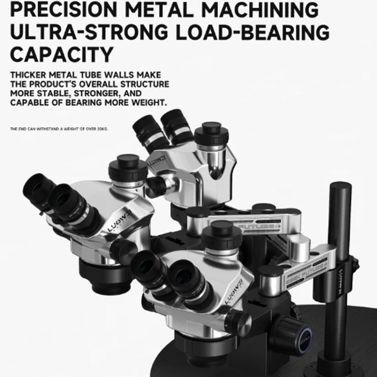 LUOWEI GK01 Short Arm 32mm Microscope Swing Arm Metal Universal Lifting and Stacking 360 Degree Single Arm Fixed Repair and Inspection Stand - Microscope Magnifier Series by LUOWEI | Online Shopping UK | buy2fix