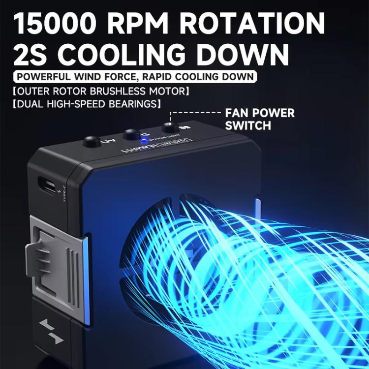 LUOWEI CF01 Cell Phone Repair 3 In 1 UV Curing Lamp Cooling Smoke Extractor Fan Dust Developer Lamps - Others by LUOWEI | Online Shopping UK | buy2fix