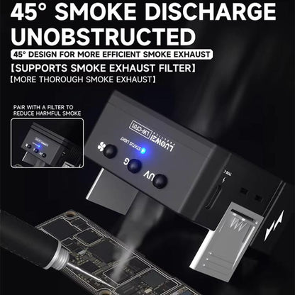 LUOWEI CF01 Cell Phone Repair 3 In 1 UV Curing Lamp Cooling Smoke Extractor Fan Dust Developer Lamps - Others by LUOWEI | Online Shopping UK | buy2fix