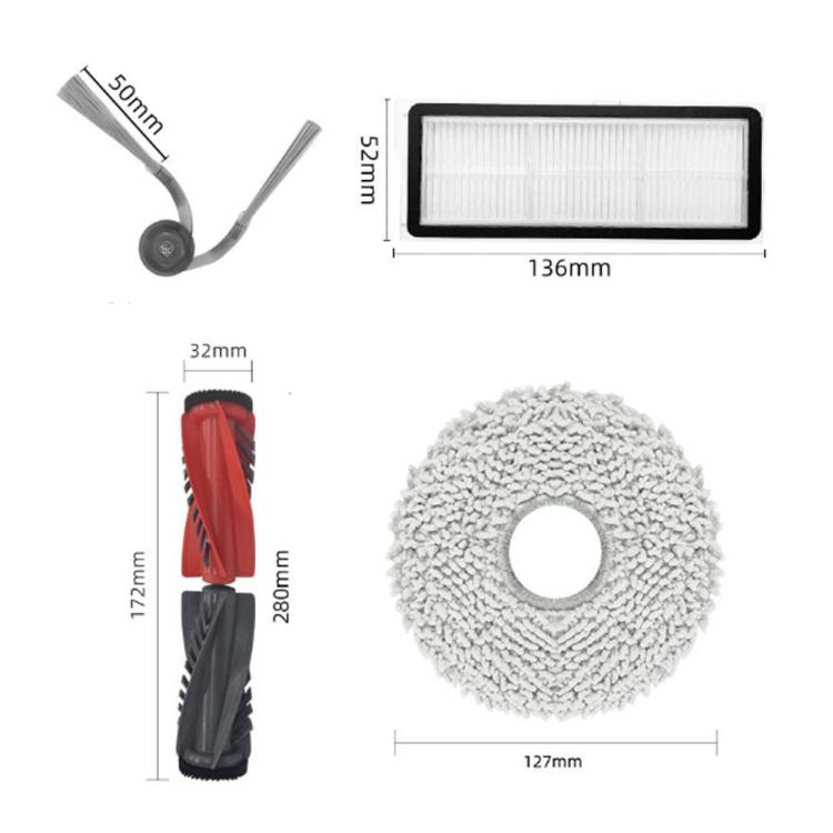 2pcs Rag For Roborock P20 Pro Robotic Vacuum Cleaner Accessories - For Roborock Accessories by buy2fix | Online Shopping UK | buy2fix