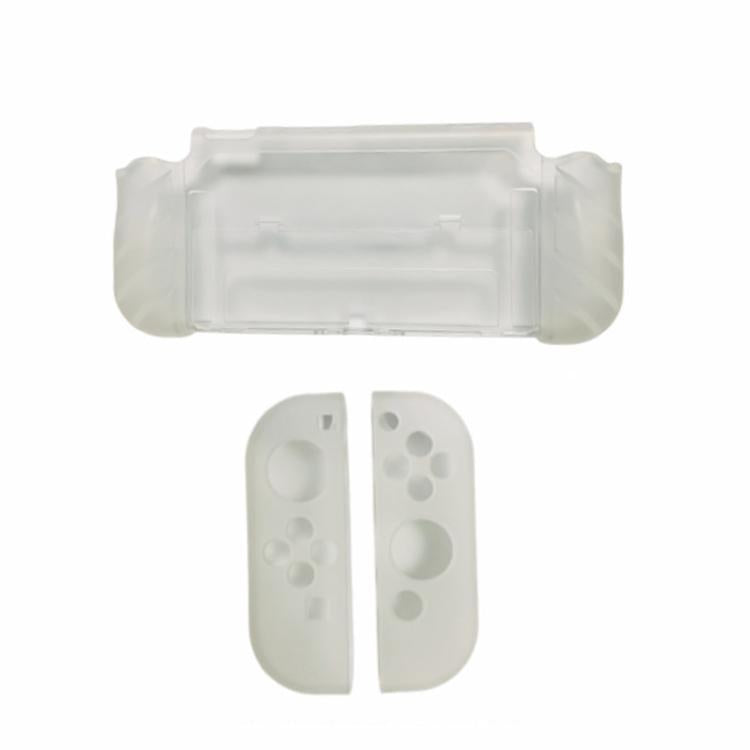 For Nintendo Switch OLED / Joy-Con 2 In 1 Protective Case TPU Cover Support(Translucent) - Cases by buy2fix | Online Shopping UK | buy2fix