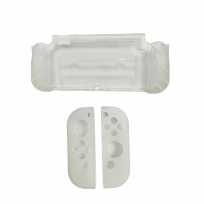For Nintendo Switch OLED / Joy-Con 2 In 1 Protective Case TPU Cover Support(Translucent) - Cases by buy2fix | Online Shopping UK | buy2fix