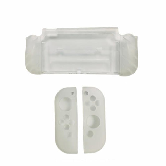 For Nintendo Switch OLED / Joy-Con 2 In 1 Protective Case TPU Cover Support(Translucent) - Cases by buy2fix | Online Shopping UK | buy2fix