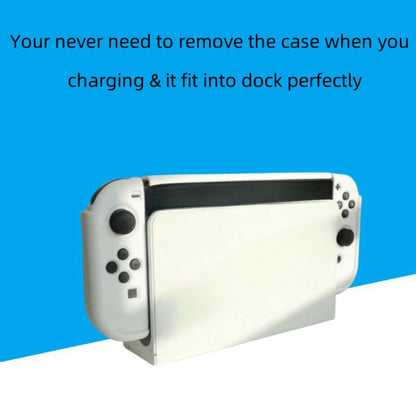 For Nintendo Switch OLED / Joy-Con 2 In 1 Protective Case TPU Cover Support(Black) - Cases by buy2fix | Online Shopping UK | buy2fix