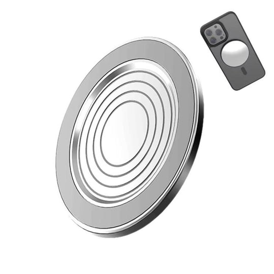 HEPAIL 101D-A Cell Phone Magnetic Selfie Mirror Magsaef Rear HD Photo Assist Convex Mirror(Silver)