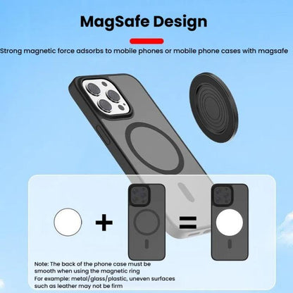 HEPAIL 101D-A Cell Phone Magnetic Selfie Mirror Magsaef Rear HD Photo Assist Convex Mirror(Black) - Others Accessories by HEPAIL | Online Shopping UK | buy2fix