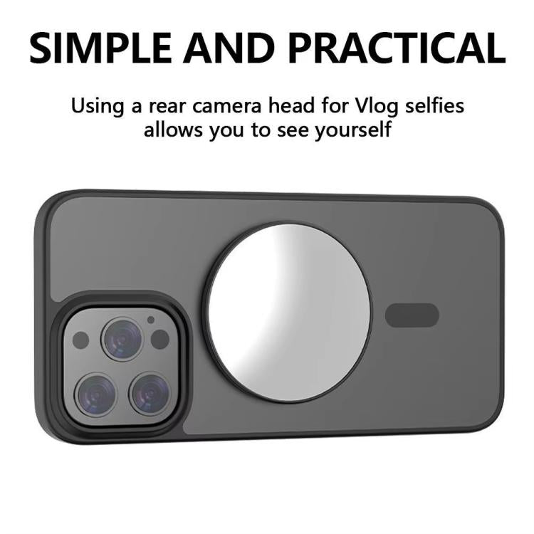 HEPAIL 101D-A Cell Phone Magnetic Selfie Mirror Magsaef Rear HD Photo Assist Convex Mirror(Silver) - Others Accessories by HEPAIL | Online Shopping UK | buy2fix