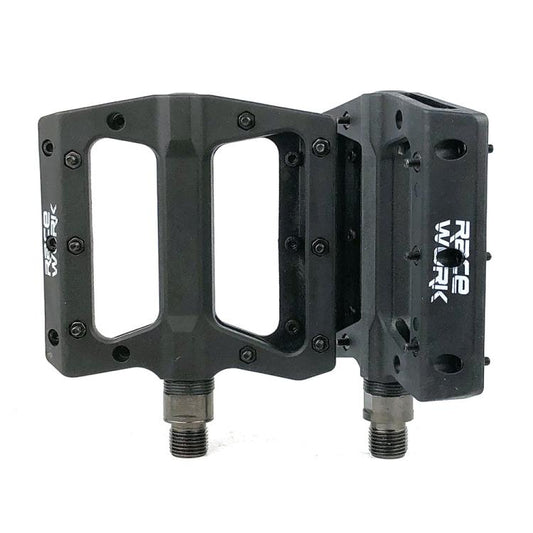 RACEWORK RK091 1pair Mountain Bike Nylon Fiber Pedals Cycling Anti-slip Pedals(Black) - Pedals by RACEWORK | Online Shopping UK | buy2fix