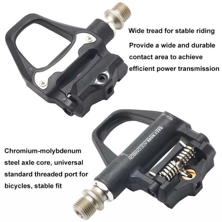 RACEWORK 1pair Road Bicycle Riding Anti-slip Self-locking Pedals(R26) - Pedals by RACEWORK | Online Shopping UK | buy2fix