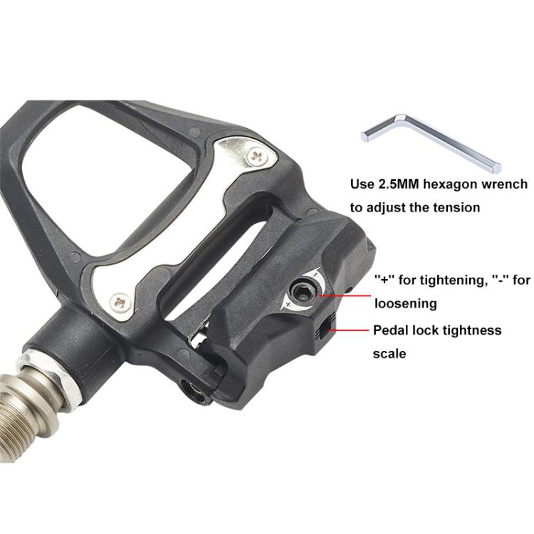 RACEWORK 1pair Road Bicycle Riding Anti-slip Self-locking Pedals(R26) - Pedals by RACEWORK | Online Shopping UK | buy2fix