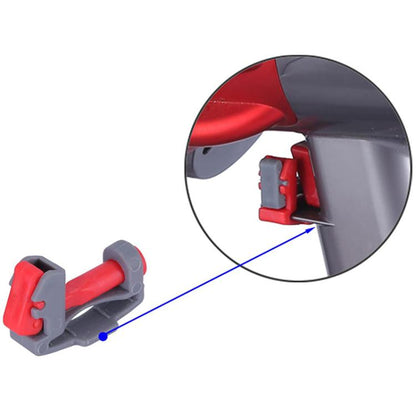 For Dyson V6 / V7 / V8 / V10 / V11 / V12 / V15 Vacuum Cleaner Switch Carabiner Holder(B Model Gray Body Red Key) - For Dyson Accessories by buy2fix | Online Shopping UK | buy2fix