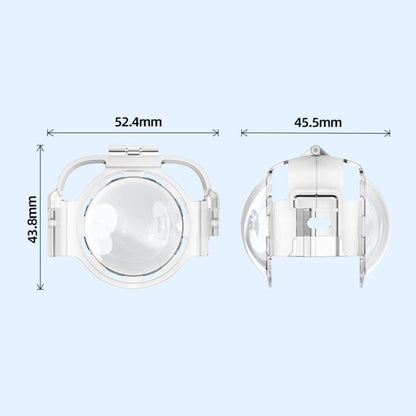 For Insta360 X4 HEPAIL AC37 Lens Anti-fog Snap-on Protective Mirror Front and Rear Lens Protectors - Len Accessories by HEPAIL | Online Shopping UK | buy2fix