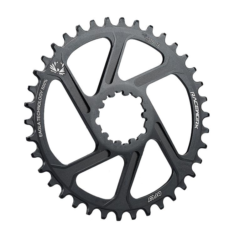RACEWORK 7075-T6 For SRAM Mountain Bike Single Plate Round Bicycle Sprocket, Spec: 3mm 38T - Bicycle Chains & Rounds by RACEWORK | Online Shopping UK | buy2fix