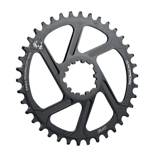 RACEWORK 7075-T6 For SRAM Mountain Bike Single Plate Round Bicycle Sprocket, Spec: 3mm 38T - Bicycle Chains & Rounds by RACEWORK | Online Shopping UK | buy2fix