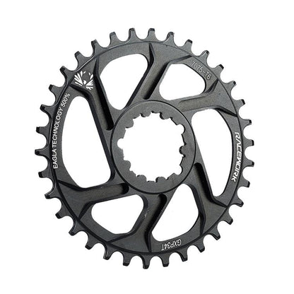 RACEWORK 7075-T6 For SRAM Mountain Bike Single Plate Round Bicycle Sprocket, Spec: 6mm 34T - Bicycle Chains & Rounds by RACEWORK | Online Shopping UK | buy2fix