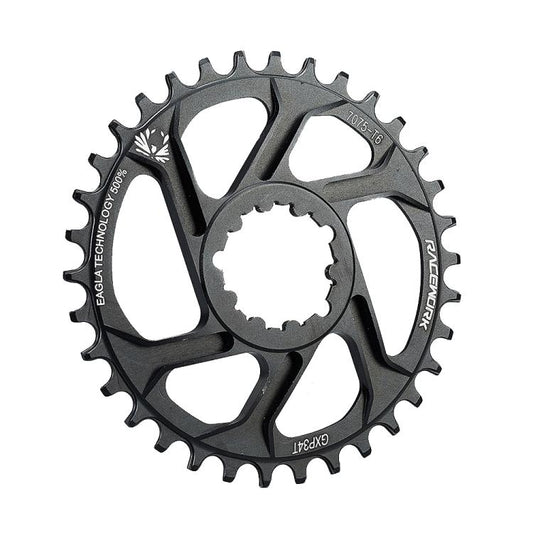 RACEWORK 7075-T6 For SRAM Mountain Bike Single Plate Round Bicycle Sprocket, Spec: 6mm 34T - Bicycle Chains & Rounds by RACEWORK | Online Shopping UK | buy2fix