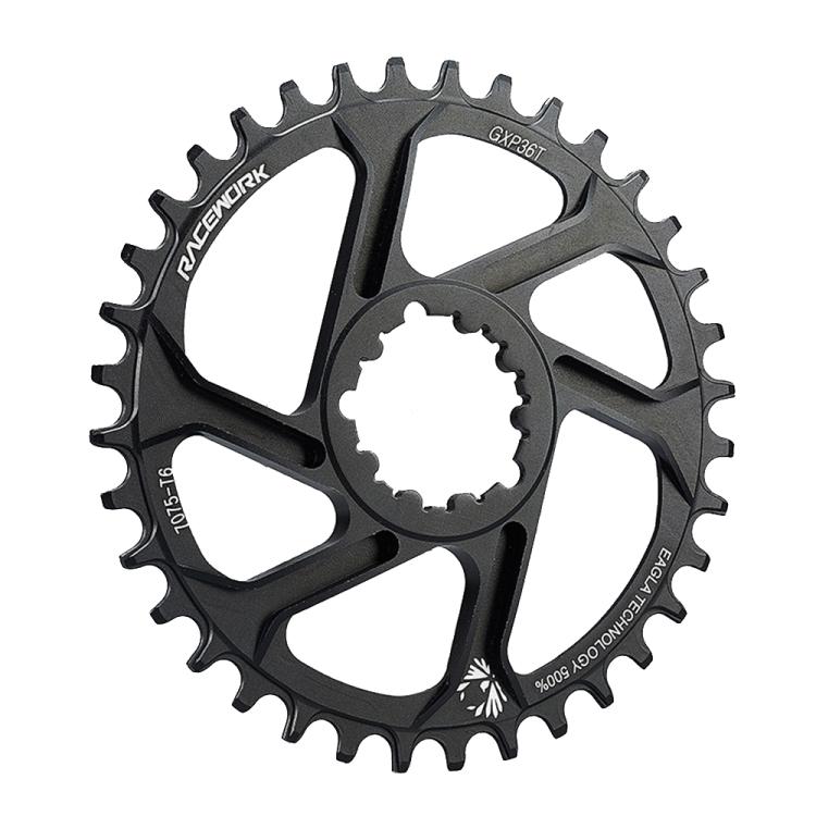 RACEWORK 7075-T6 For SRAM Mountain Bike Single Plate Round Bicycle Sprocket, Spec: 6mm 36T - Bicycle Chains & Rounds by RACEWORK | Online Shopping UK | buy2fix
