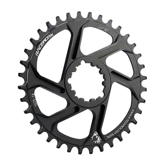 RACEWORK 7075-T6 For SRAM Mountain Bike Single Plate Round Bicycle Sprocket, Spec: 6mm 36T - Bicycle Chains & Rounds by RACEWORK | Online Shopping UK | buy2fix