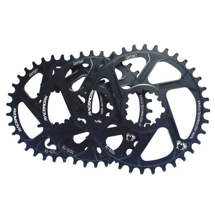 RACEWORK 7075-T6 For SRAM Mountain Bike Single Plate Round Bicycle Sprocket, Spec: 3mm 36T - Bicycle Chains & Rounds by RACEWORK | Online Shopping UK | buy2fix
