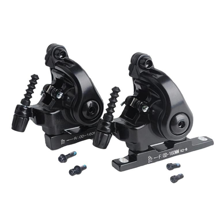 RACEWORK RK563 160mm Road Bike Disc Brake Flat Mount Mechanical Dual Side Actuation Caliper(1pair) - Bicycle Brake Parts by RACEWORK | Online Shopping UK | buy2fix