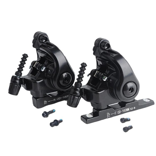 RACEWORK RK563 160mm Road Bike Disc Brake Flat Mount Mechanical Dual Side Actuation Caliper(1pair) - Bicycle Brake Parts by RACEWORK | Online Shopping UK | buy2fix