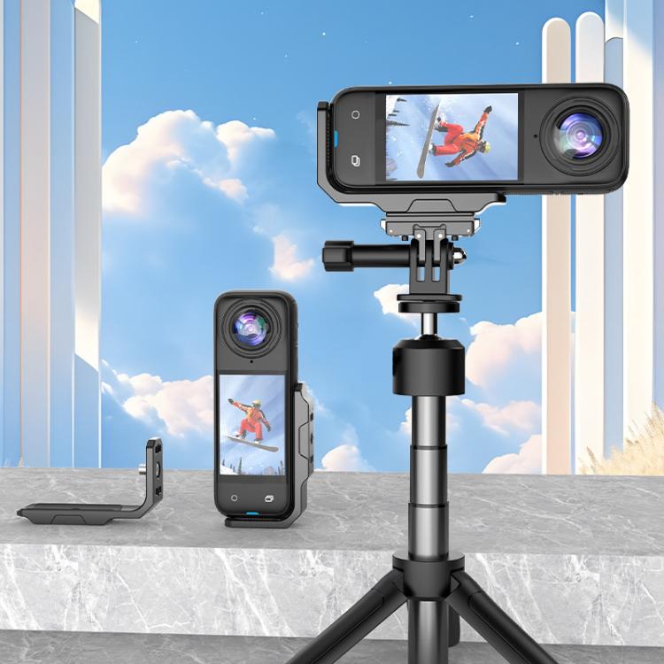 For Insta360 X4 / X3 HEPAIL AC56 Vertical Horizontal Magnetic Metal Bracket - Mount & Holder by HEPAIL | Online Shopping UK | buy2fix