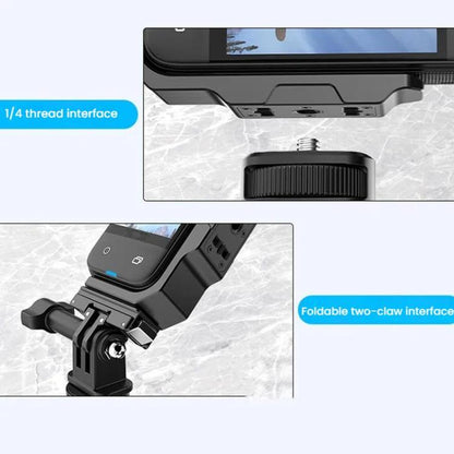 For Insta360 X4 / X3 HEPAIL AC56 Vertical Horizontal Magnetic Metal Bracket - Mount & Holder by HEPAIL | Online Shopping UK | buy2fix