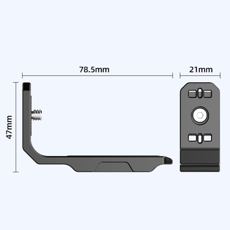 For Insta360 X4 / X3 HEPAIL AC56 Vertical Horizontal Magnetic Metal Bracket - Mount & Holder by HEPAIL | Online Shopping UK | buy2fix