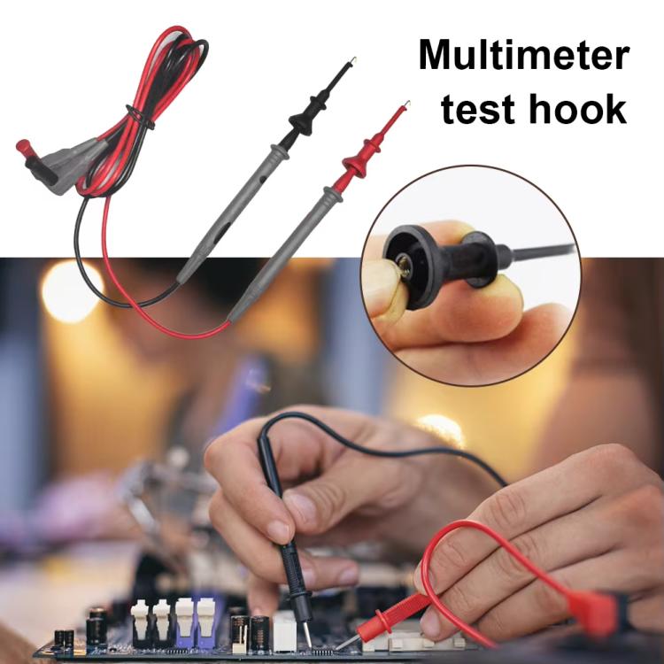 1pair Universal Multimeter Extended Telescopic Test Hook(2mm Straight Plug) - Other Tester Tool by buy2fix | Online Shopping UK | buy2fix