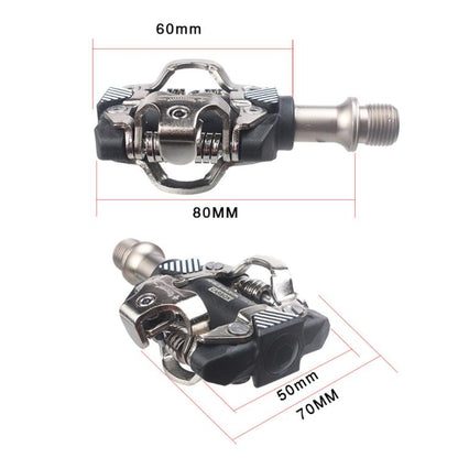 RACEWORK M8100 Mountain Bike Self-locking Pedal Ultra-light DU Bearing SPD Pedal, Color: Black - Pedals by RACEWORK | Online Shopping UK | buy2fix