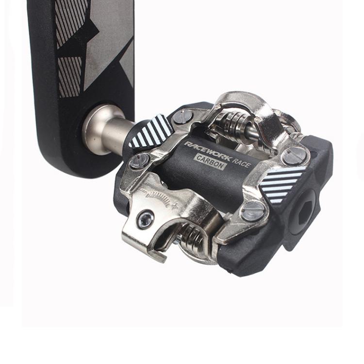 RACEWORK M8100 Mountain Bike Self-locking Pedal Ultra-light DU Bearing SPD Pedal, Color: Black Gold - Pedals by RACEWORK | Online Shopping UK | buy2fix