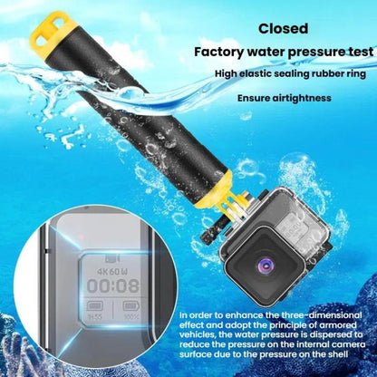 TELESIN For GoPro HERO8 Black 50m Waterproof Protective Case Diving Case Sports Camera Accessories(Transparent) - Waterproof Cases by TELESIN | Online Shopping UK | buy2fix