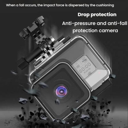 TELESIN For GoPro HERO8 Black 50m Waterproof Protective Case Diving Case Sports Camera Accessories(Transparent) - Waterproof Cases by TELESIN | Online Shopping UK | buy2fix