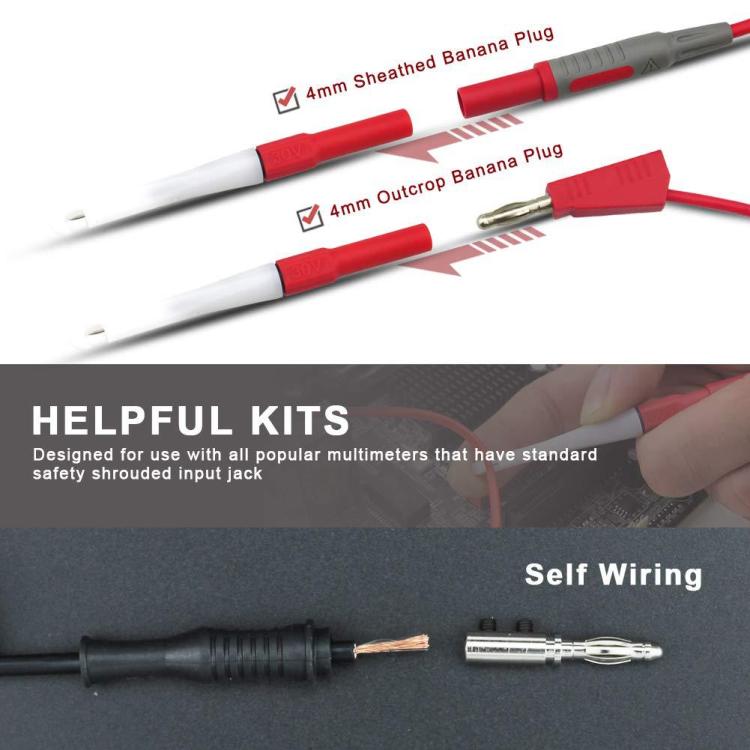 4pcs /Set 0.7mm Multimeter Non-Destructive Probe Electrical Auto Repair Test Probe(BC0003001500) - Other Tester Tool by buy2fix | Online Shopping UK | buy2fix