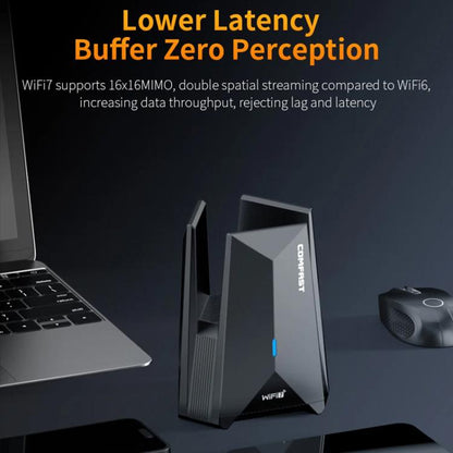 COMFAST CF-987BE Tri-band 6500Mbps WiFi7 USB 3.0 Wireless Network Adapter - USB Network Adapter by COMFAST | Online Shopping UK | buy2fix