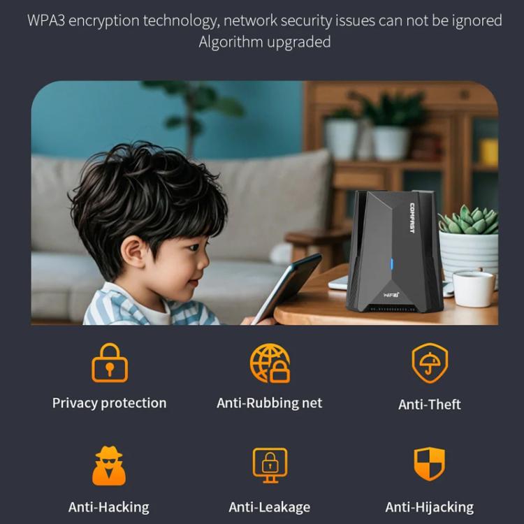 COMFAST CF-987BE Tri-band 6500Mbps WiFi7 USB 3.0 Wireless Network Adapter - USB Network Adapter by COMFAST | Online Shopping UK | buy2fix