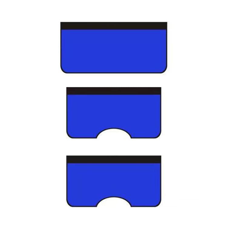 3pcs /Set Car Repair Fender Maintenance Washed Leather Protective Pad, Size: Large(Blue) - Others by buy2fix | Online Shopping UK | buy2fix