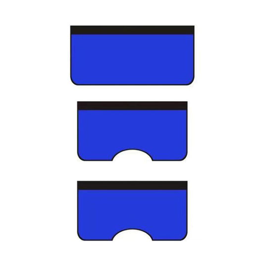 3pcs /Set Car Repair Fender Maintenance Washed Leather Protective Pad, Size: Large(Blue) - Others by buy2fix | Online Shopping UK | buy2fix