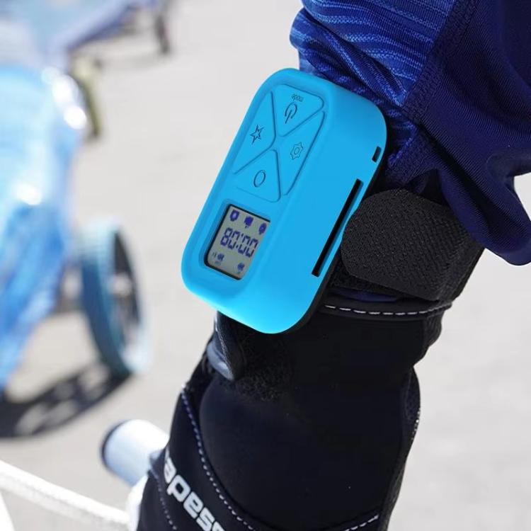 For TELESIN T10 Remote Control Silicone Protective Case Anti-scratch and Drop-proof Cover(Blue) - Silicone Cases by buy2fix | Online Shopping UK | buy2fix