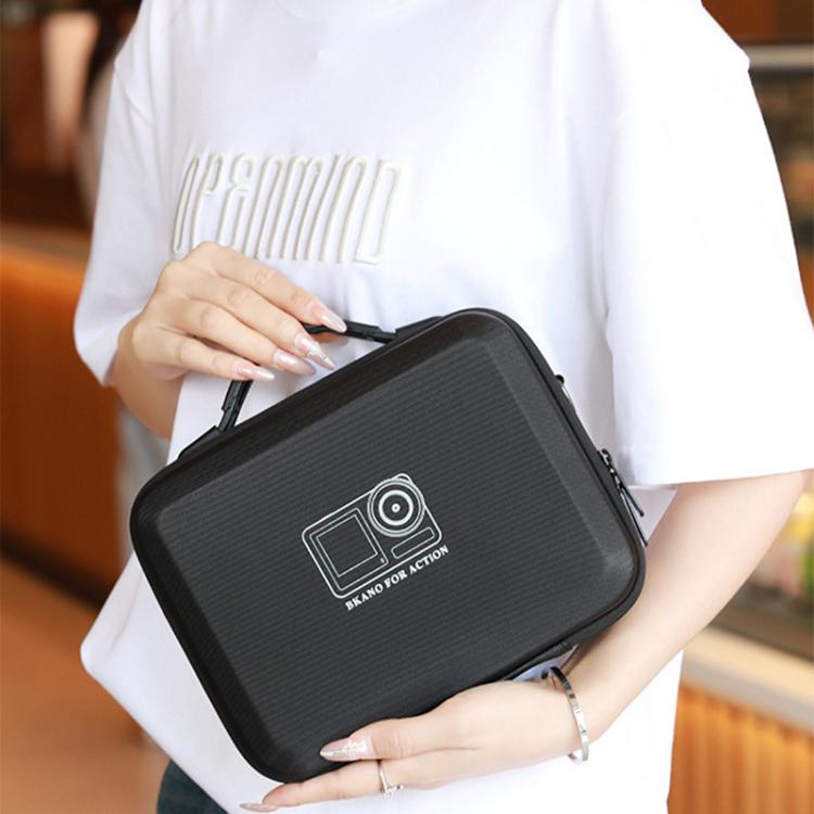 BKANO For DJI Osmo Action 3 / 4 / 5 Pro Sports Camera Storage Bag Portable Protective Bag Case(Black) - Case & Bags by BKANO | Online Shopping UK | buy2fix