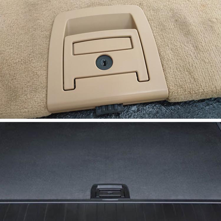 For BMW X5 E70 / X6 E71 E72 Car Boot Handle Inside Trunk Lid Bottom Plate Handle 51479120283(With Lock Hole Black) - Door Handles by buy2fix | Online Shopping UK | buy2fix