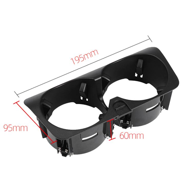 For Mercedes-Benz C-Class W205 / GLC W253 / E-Class W213 Center Console Beverage Cup Holder 2056802391, Style: Black Carbon Fiber - Car Drink Holders by buy2fix | Online Shopping UK | buy2fix